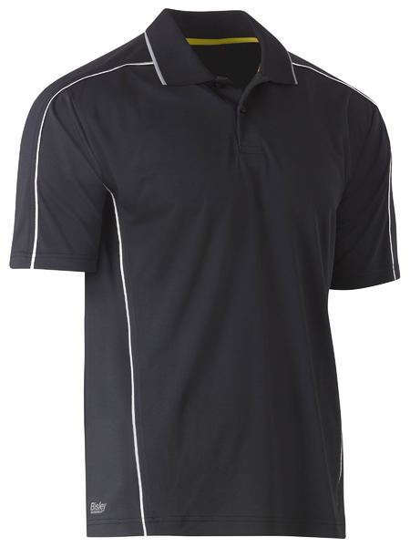 Cool Mesh Polo with Reflective Piping