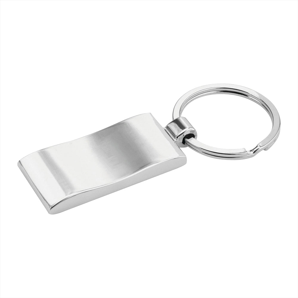 Wave Metal Key Ring