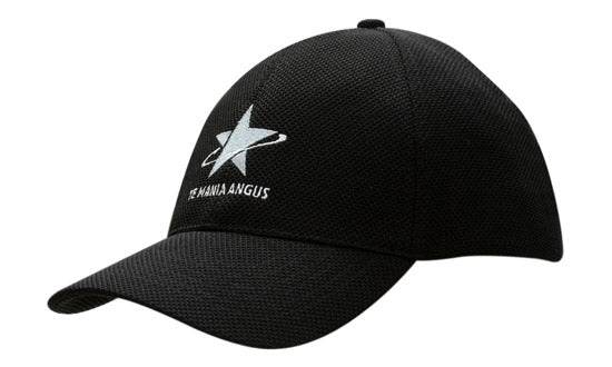 Double Pique Mesh Fitted Cap