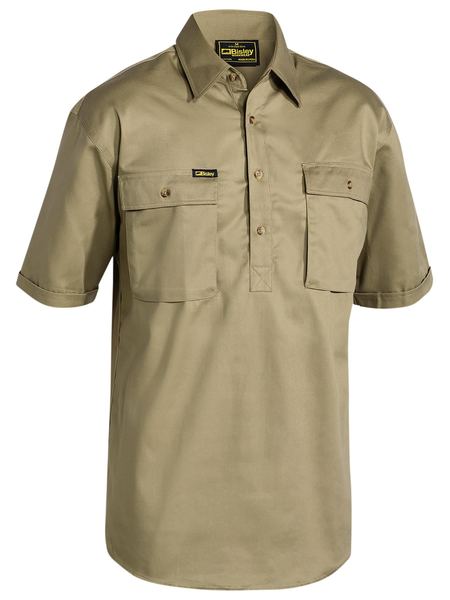 Closed Front Cotton Drill Shirt