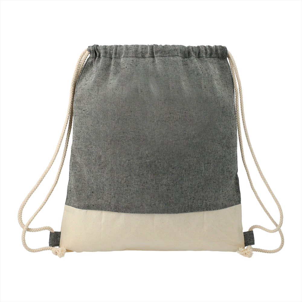 Split Recycled Cotton Drawstring Bag