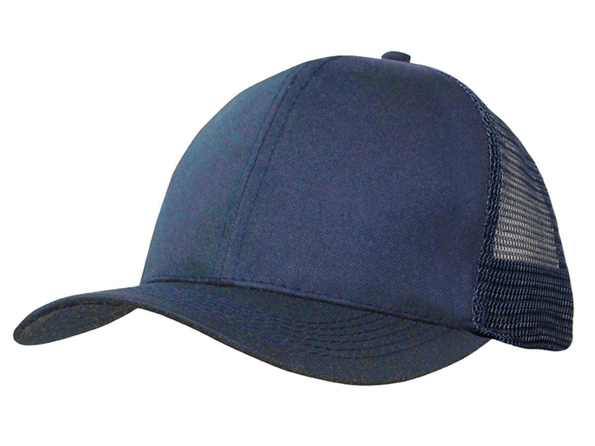 Organic brushed Heavy Cotton/Mesh Back Cap