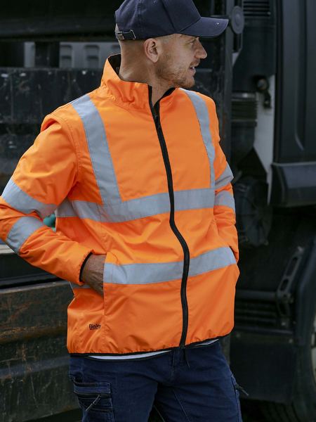 Taped Hi Vis Reversible Puffer Jacket