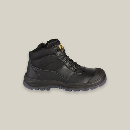 HARD YAKKA UTILITY SAFETY BOOT - BLACK