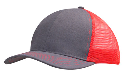 Brushed Cotton with Mesh Back Cap