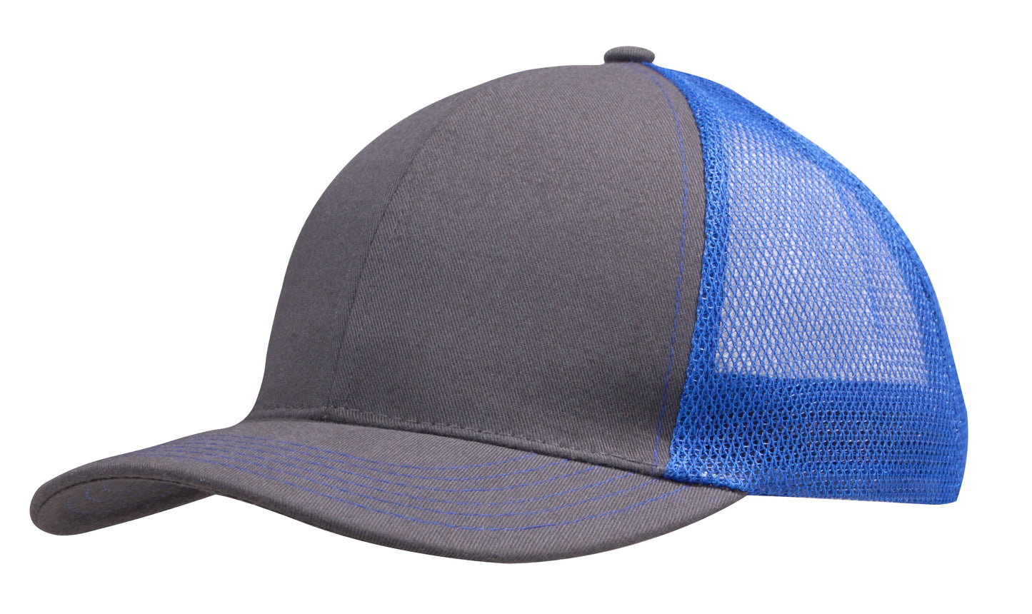 Brushed Cotton with Mesh Back Cap