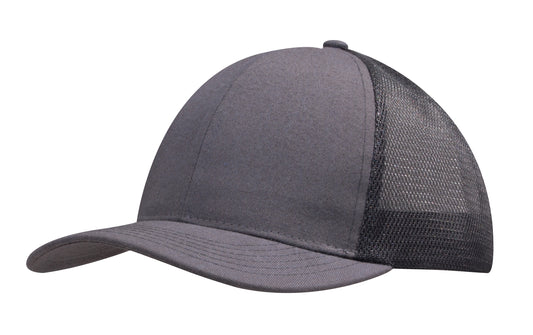 Brushed Cotton with Mesh Back Cap