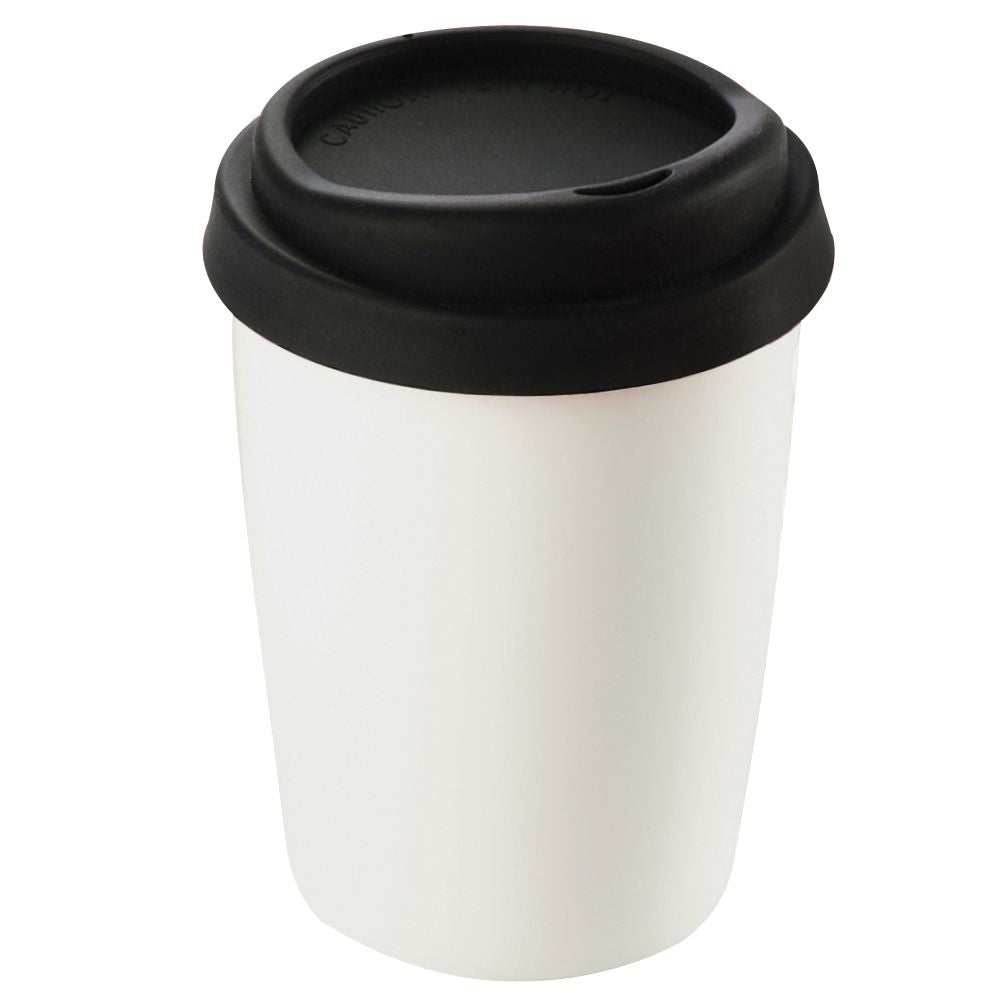 Ceramic Mug 250ml with Silicone Lid