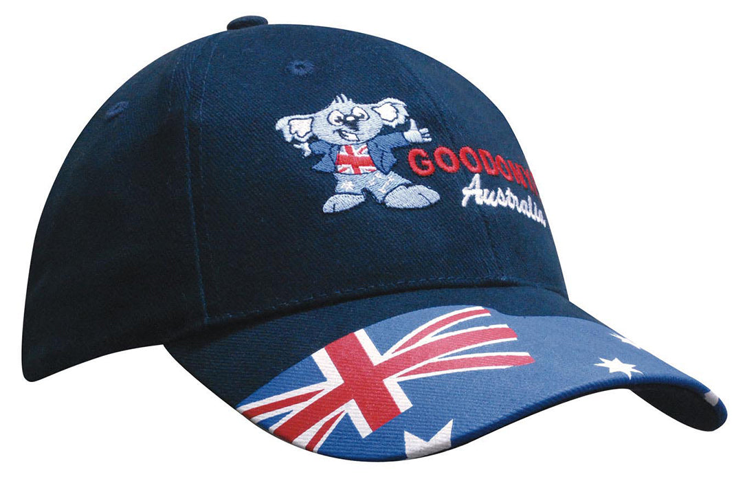 Brushed Cotton Waving Flag Cap