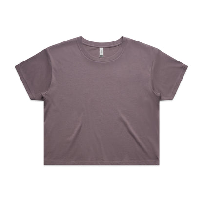 Wo's Faded Crop Tee - 4062F