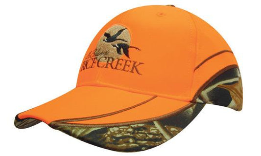 Luminescent Cap with Leaf Camouflage Inserts