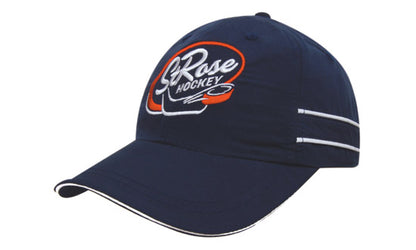 Microfibre Sports Cap with Piping and Sandwich