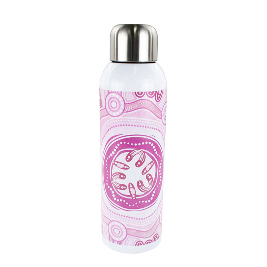 Guzzle Stainless Sports Bottle with Rotary Digital Print - 800ml