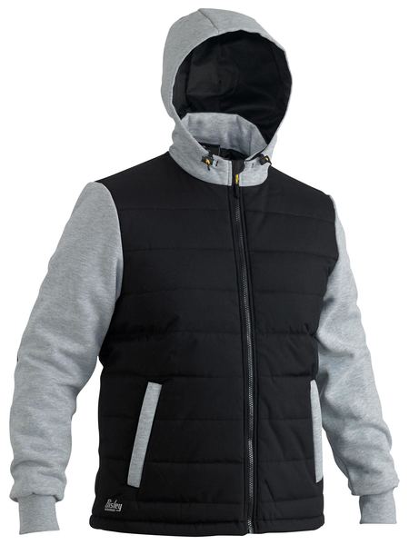 Flx & Move™ Contrast Puffer Fleece Hooded Jacket