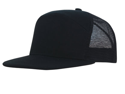 Premium American Twill A Frame Cap with Mesh Back