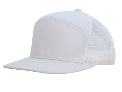 Premium American Twill A Frame Cap with Mesh Back