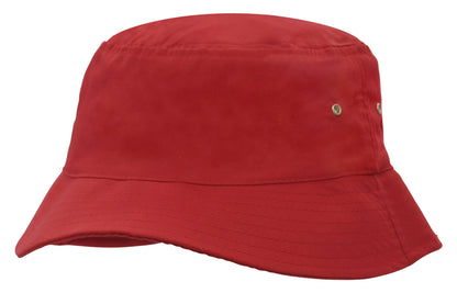 Childs Brushed Sports Twill Bucket Hat