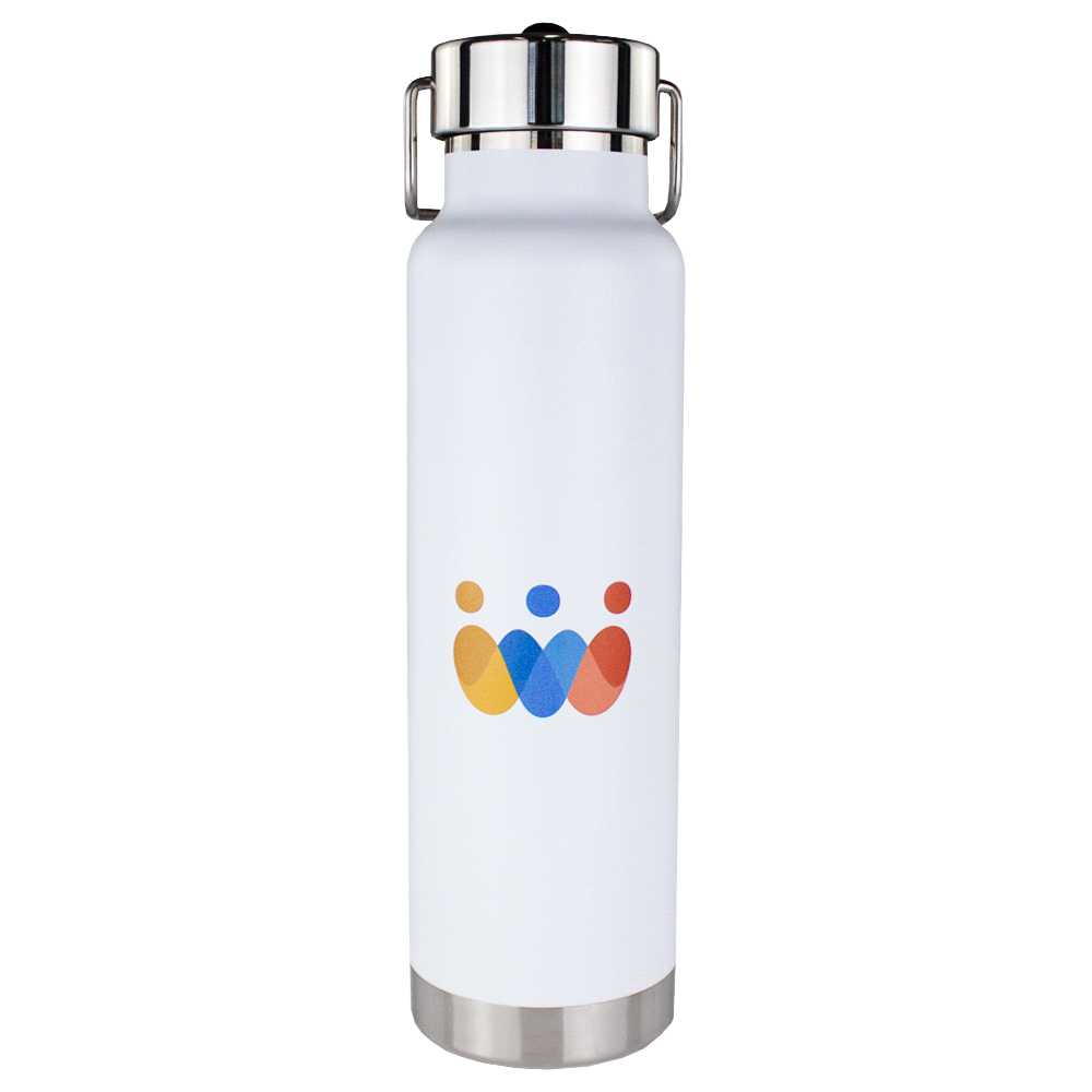 Thor Copper Vacuum Insulated Sipper Bottle with Digital Rotary Print - 740ml