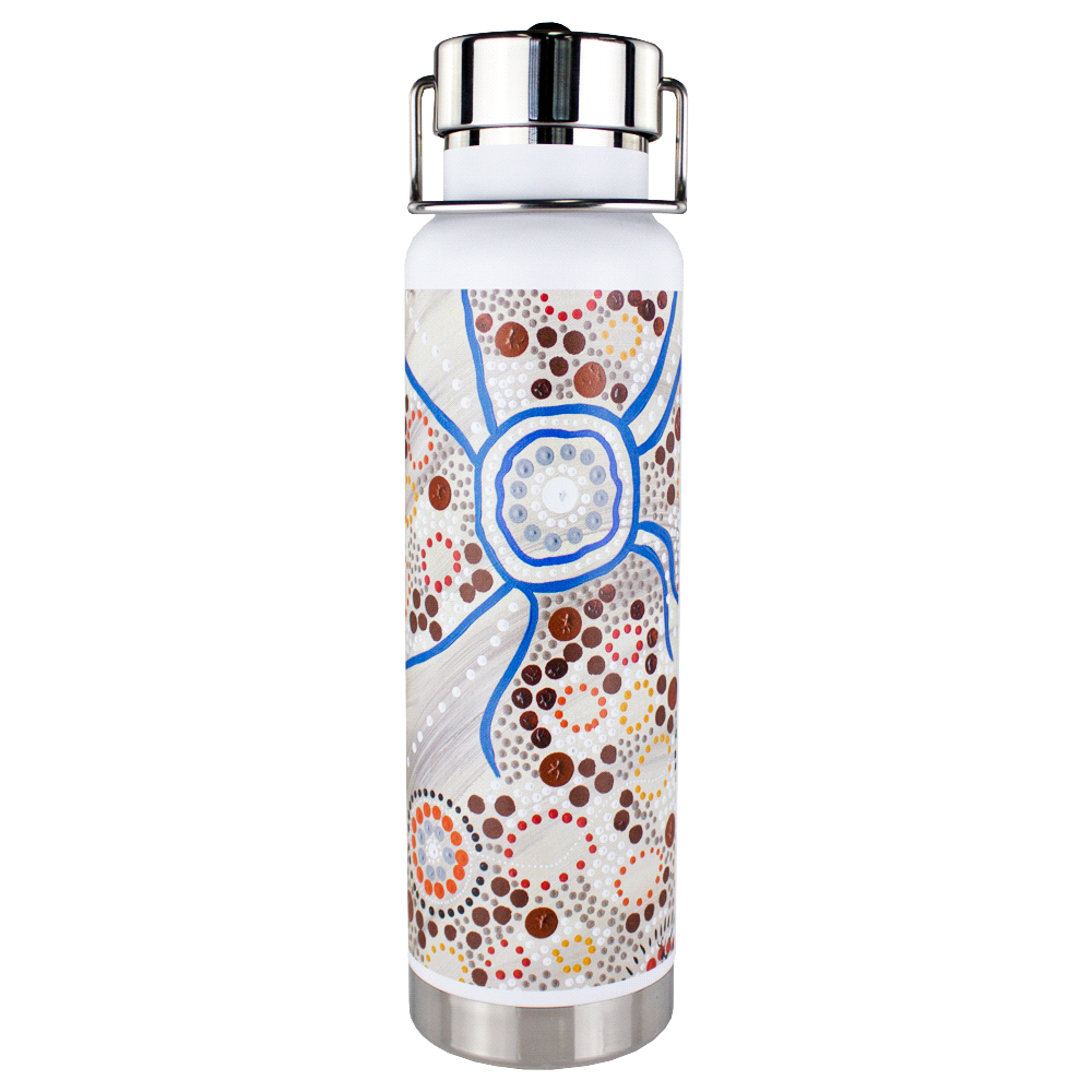 Thor Copper Vacuum Insulated Sipper Bottle with Digital Rotary Print - 740ml