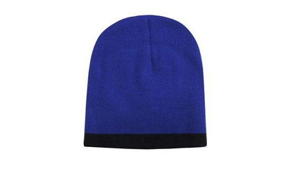 Roll Down Two Tone Acrylic Beanie - Toque