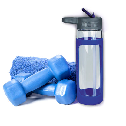 Glass Bottle with Silicone Cover 600ml