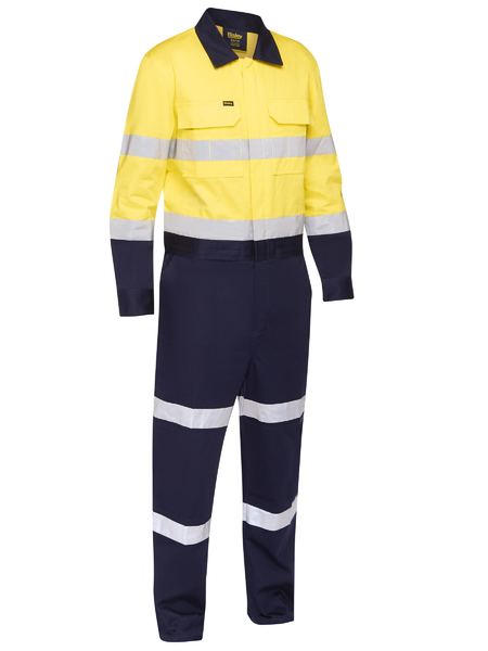 Taped Hi Vis Coverall with Waist Zip Opening
