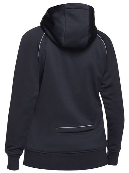 Women's Fleece Zip Front Hoodie with Sherpa Lining