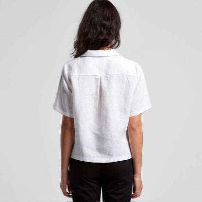 Wo's Linen S/S Shirt - 4420