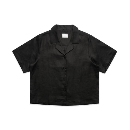 Wo's Linen S/S Shirt - 4420