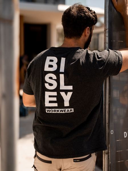 Bisley Cotton Vertical Logo Tee