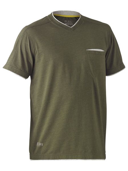 Flx & Move™ Cotton V-Neck Tee