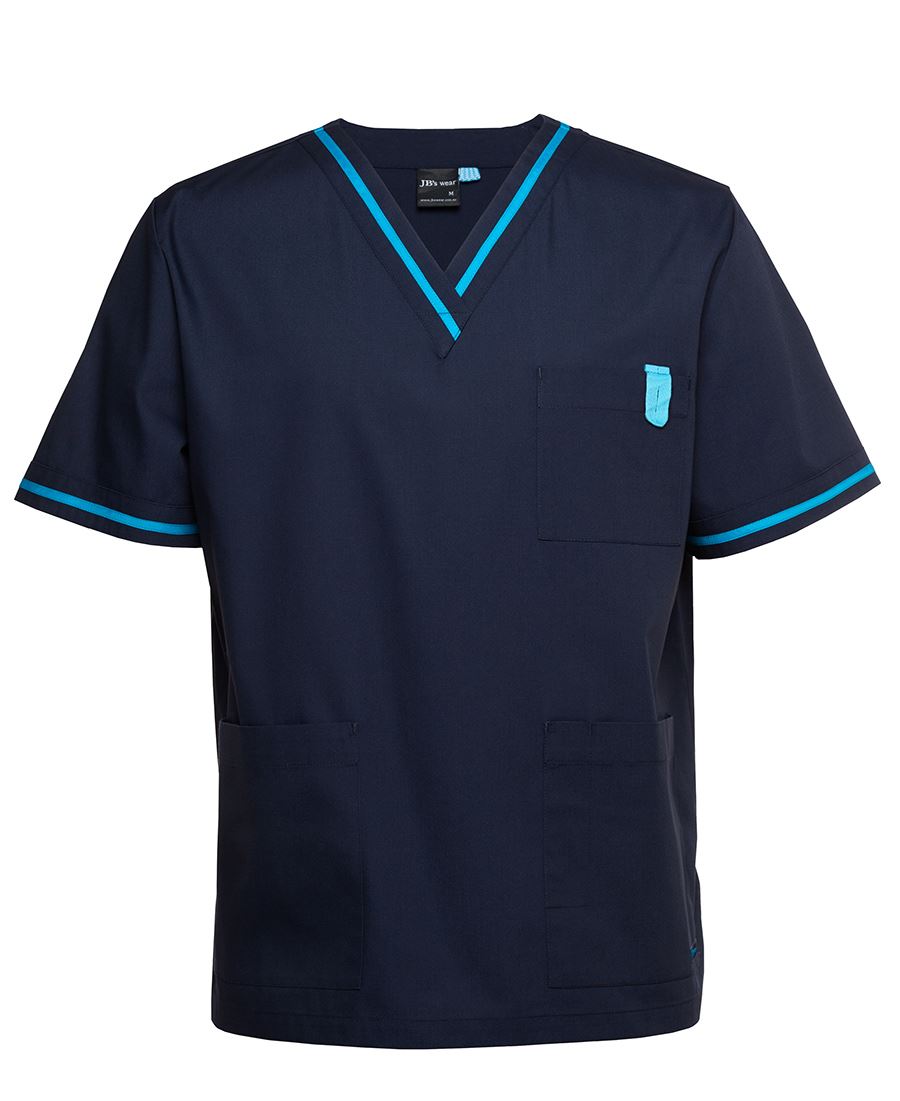 JB's Contrast Scrubs Top