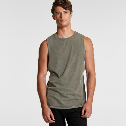 Mens Stone Wash Barnard Tank - 5039