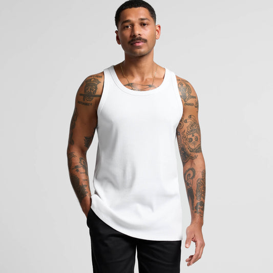 Mens Organic Rib Singlet - 5063G