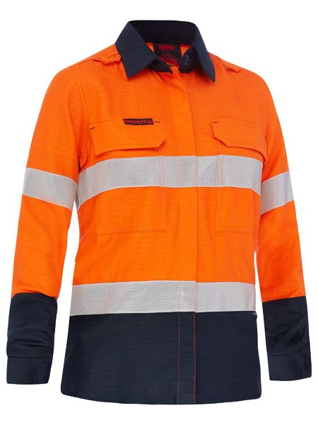 Apex 185 Women's Taped Hi Vis FR Vented Shirt