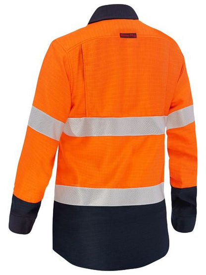 Apex 185 Women's Taped Hi Vis FR Vented Shirt