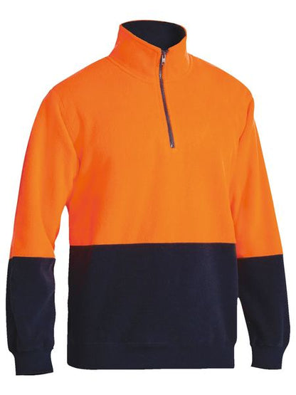 Hi Vis Polar fleece Zip Pullover