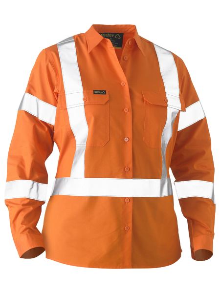 Recycle Women's X Taped Hi Vis Drill Shirt