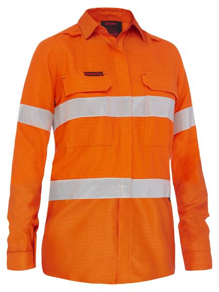 Apex 160 Women's Taped Hi Vis FR Ripstop Vented Shirt