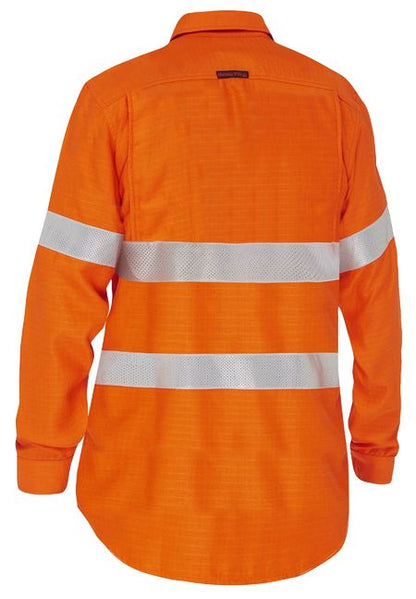 Apex 160 Women's Taped Hi Vis FR Ripstop Vented Shirt