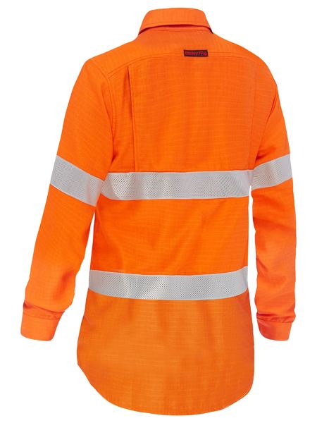 Apex 185 Women's Taped Hi Vis Ripstop FR Vented Shirt