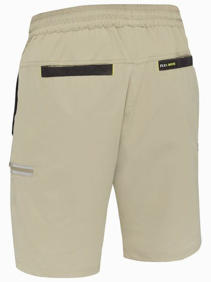 Flx & Move™ 4-Way Stretch Elastic Waist Cargo Short