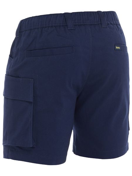 Stretch Cotton Elastic Waist Cargo Short