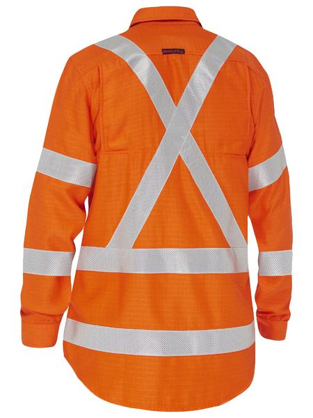 Apex 185 Women's X Taped Biomotion Hi Vis FR Ripstop Vented Shirt