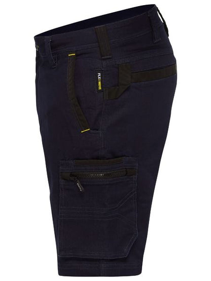 Flx and Move™ Stretch Denim Zip Cargo Shorts