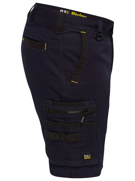 Flx and Move™ Stretch Denim Zip Cargo Shorts