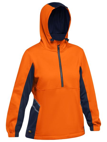 Women's Hi Vis Liquid Repellent Fleece Hoodie