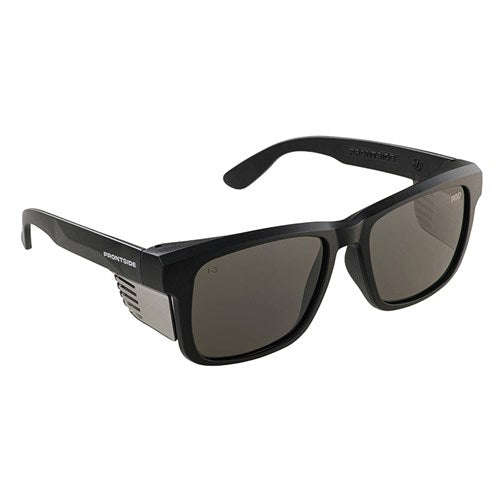 SAFETY GLASSES FRONTSIDE SMOKE LENS WITH BLACK FRAME - VALUE PACK