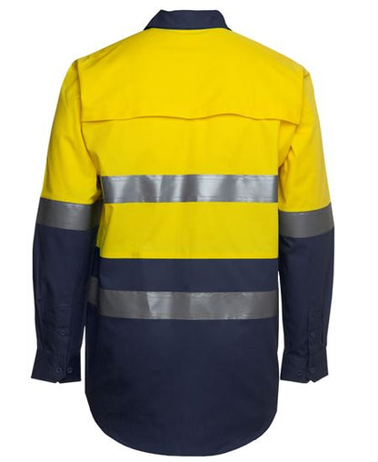 JB's Hi Vis L/S (D+N) 150G Work Shirt