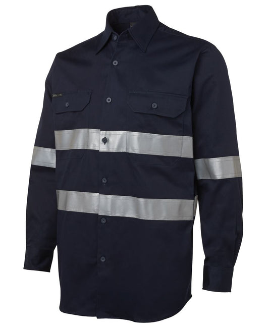 JB's L/S 190G Work Shirt With Reflective Tape